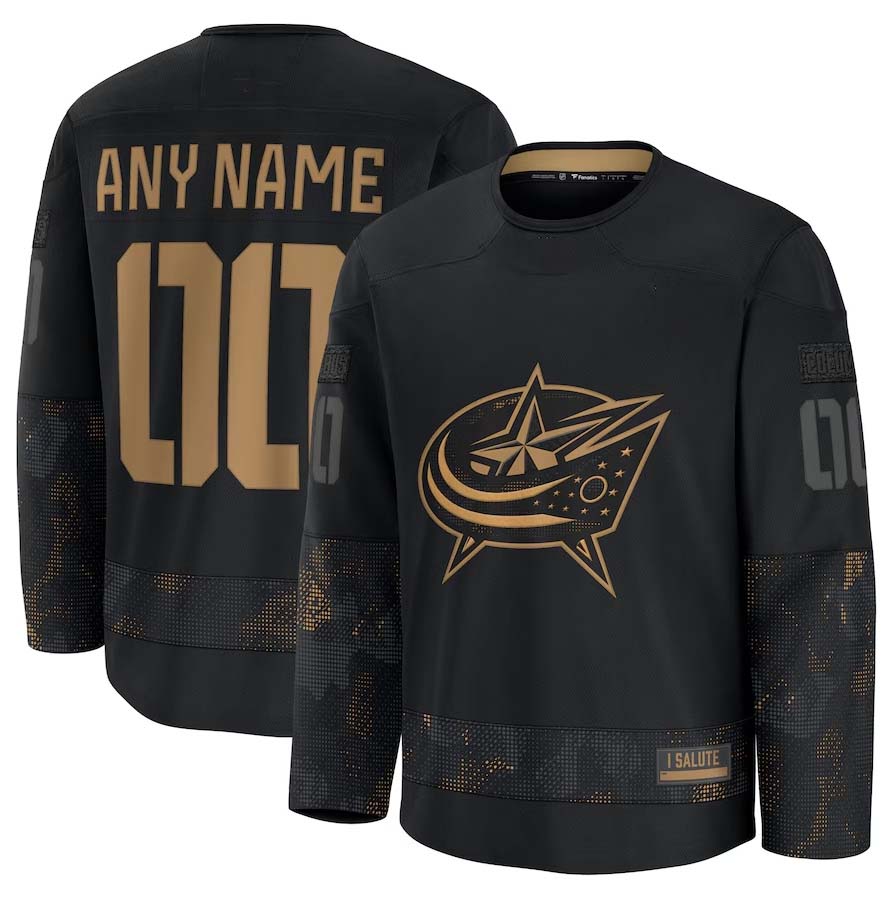 Custom Black 2024 CBJ Hockey Shirt Top
