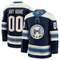 Custom Blue CBJ Hockey Shirt Top