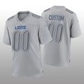 Custom Gray DET Football Shirt Top