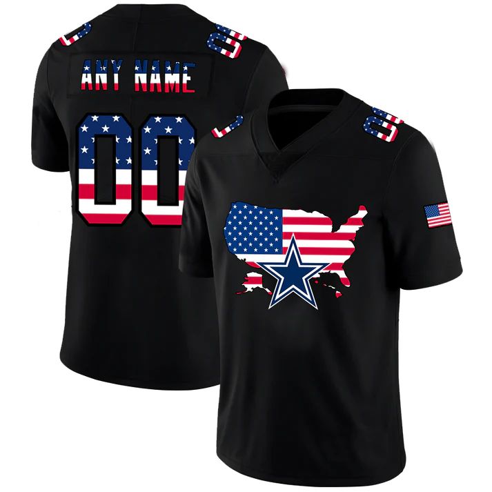 Custom Black DAL Football Shirt Top