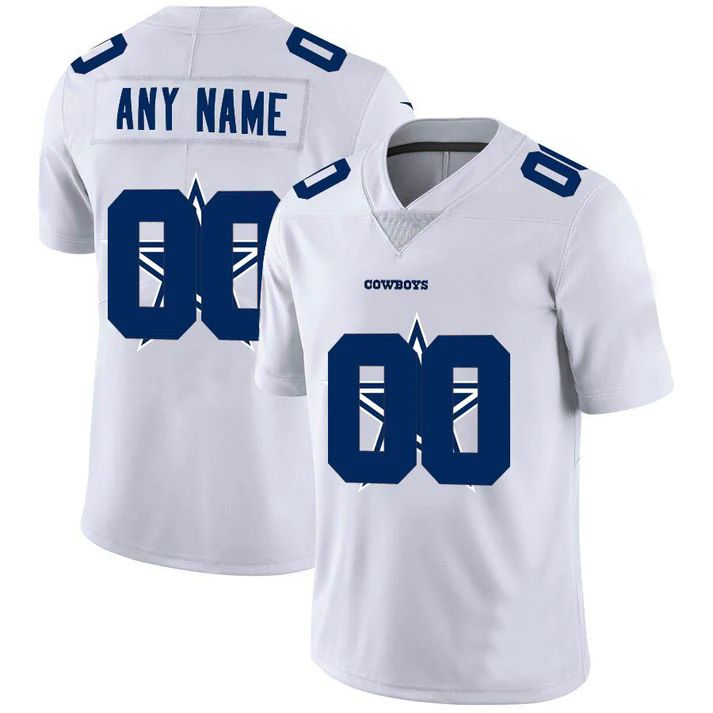 Custom White DAL Football Shirt Top