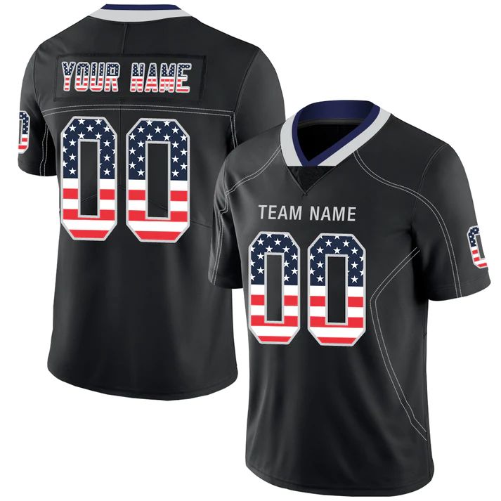 Custom Black DAL Football Shirt Top