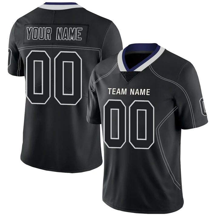 Custom Black DAL Football Shirt Top