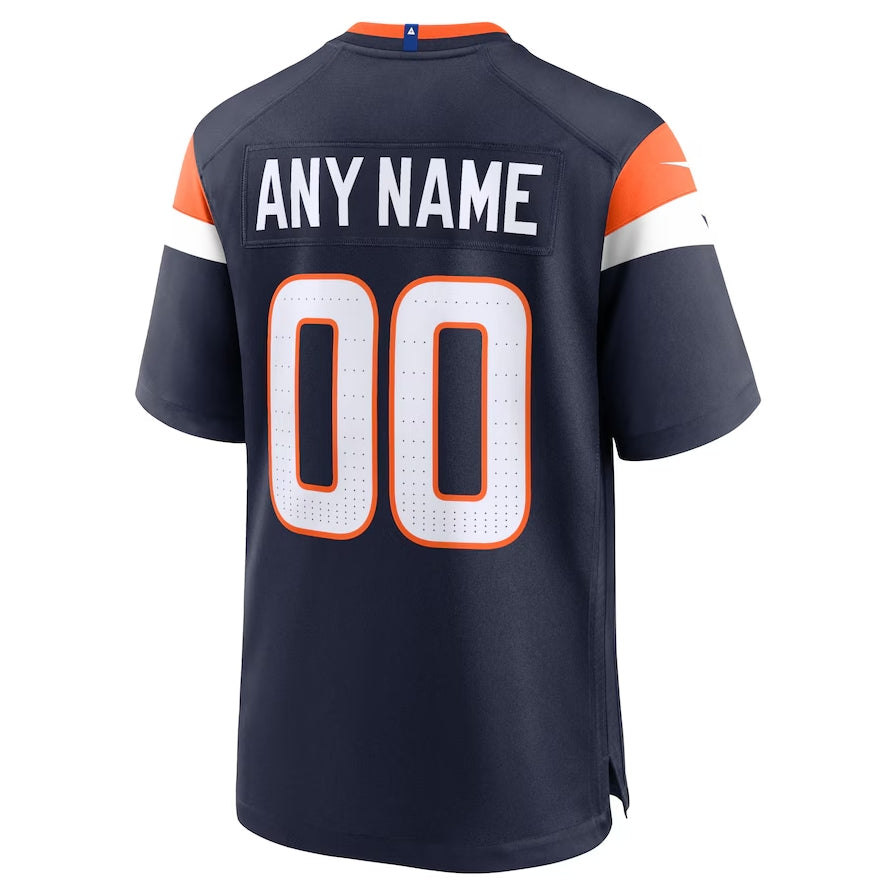 Custom Navy DEN Football Shirt Top