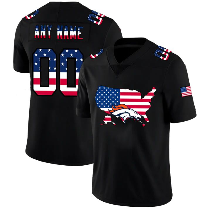 Custom Black DEN Football Shirt Top