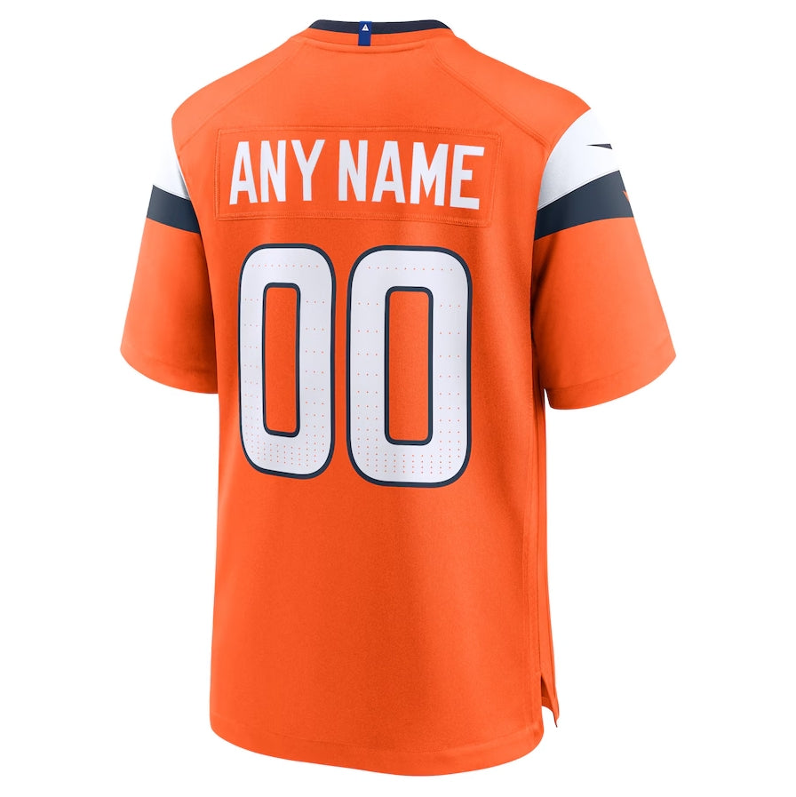 Custom Orange DEN Football Shirt Top