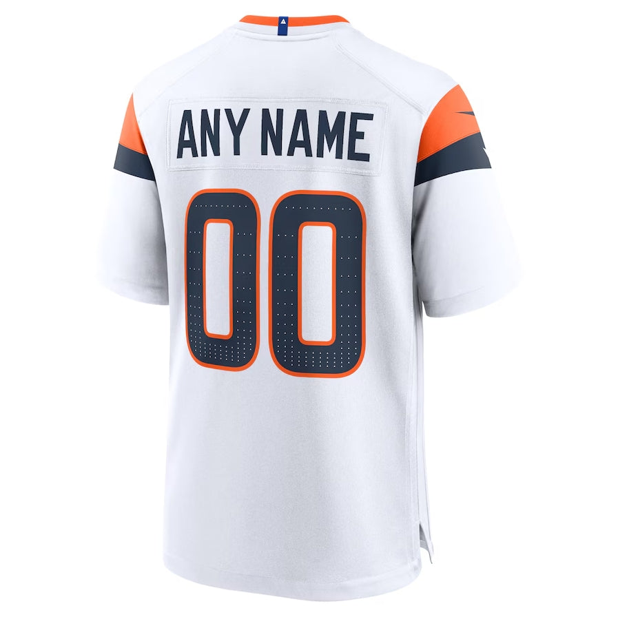 Custom White DEN Football Shirt Top