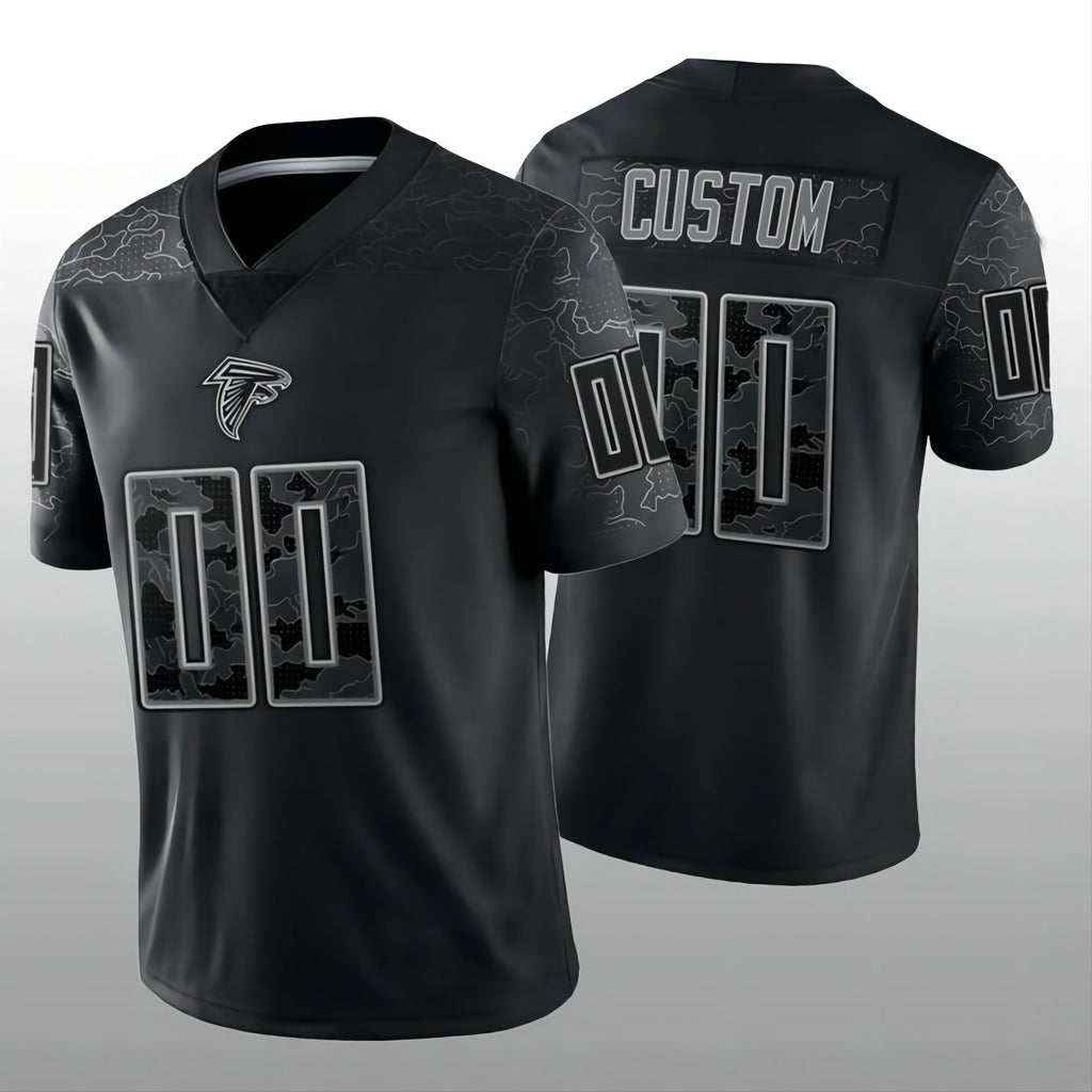 Custom Black ATL Football Shirt Top