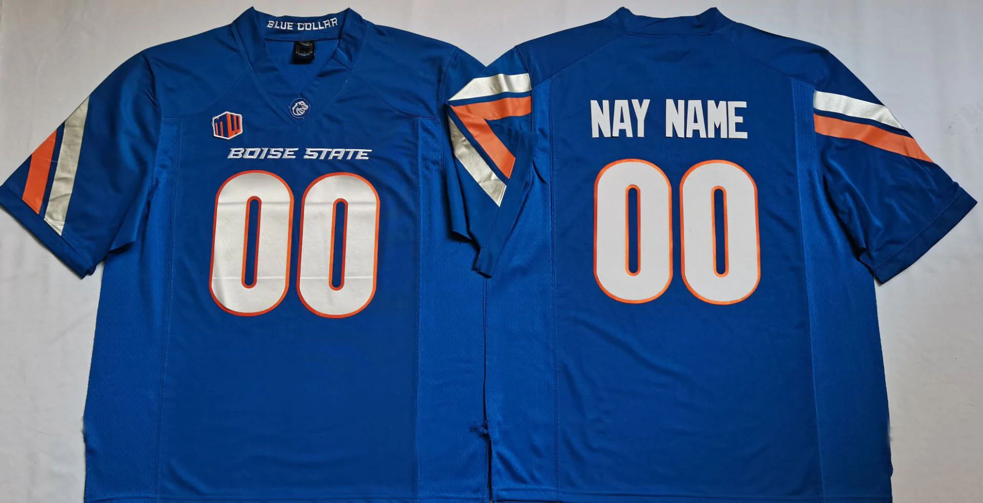Custom Blue DEN Football Shirt Top