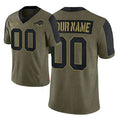 Custom Olive 2021 BUF Football Shirt Top
