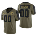 Custom Olive 2021 CLE Football Shirt Top
