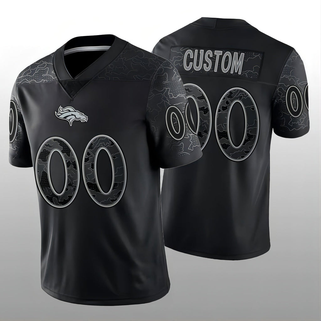 Custom Black DEN Football Shirt Top