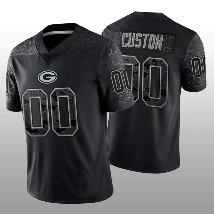 Custom Black GB Football Shirt Top