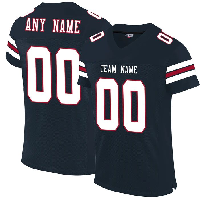 Custom Navy CHI Football Shirt Top