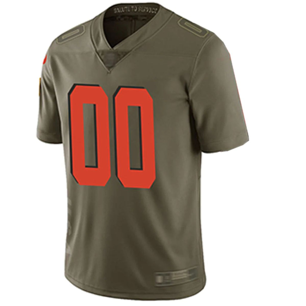 Custom Olive CLE Football Shirt Top