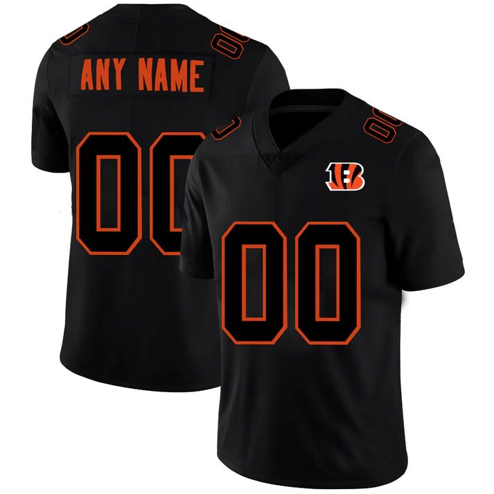 Custom Black CIN Football Shirt Top
