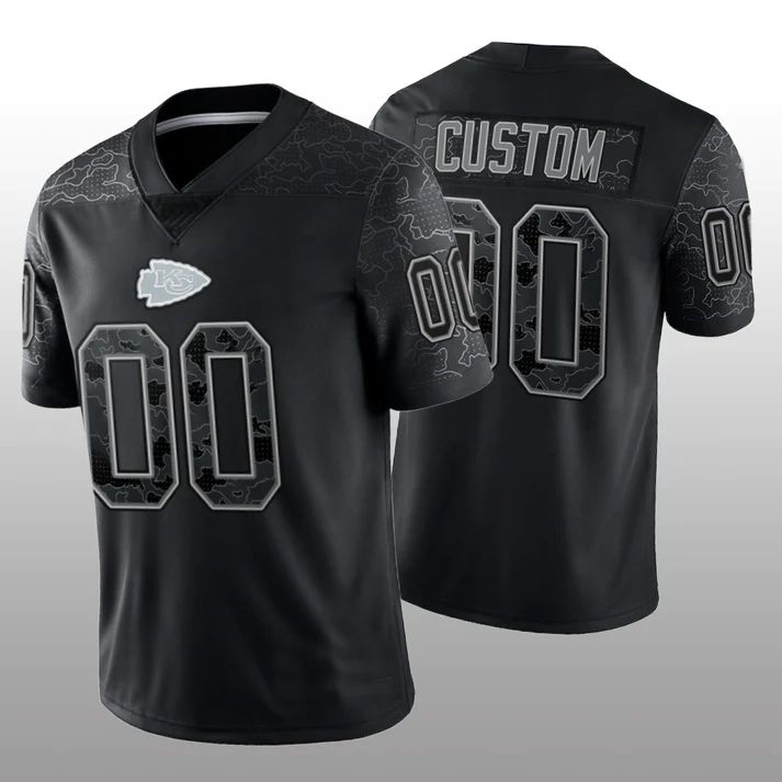 Custom Black KC Football Shirt Top