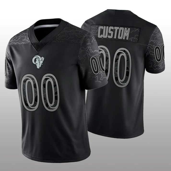 Custom Black LAR Football Shirt Top