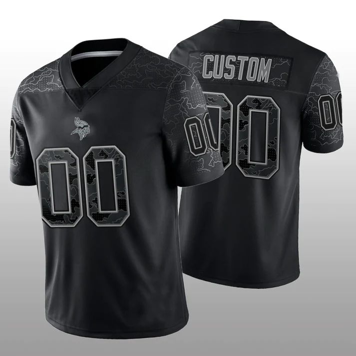 Custom Black MIN Football Shirt Top