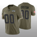 Custom Olive 2022 SEA Football Shirt Top