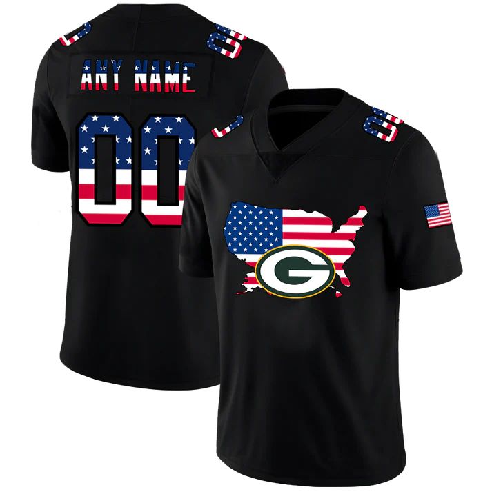 Custom Black GB Football Shirt Top