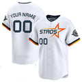 Custom White 2025 City Connect HOU Baseball Shirt Top