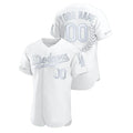 Custom White LAD Baseball Shirt Top