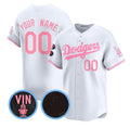 Custom White LAA Baseball Shirt Top