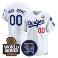 Custom White 2024 LAD Baseball Shirt Top