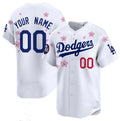 Custom White 2025 LAD Baseball Shirt Top