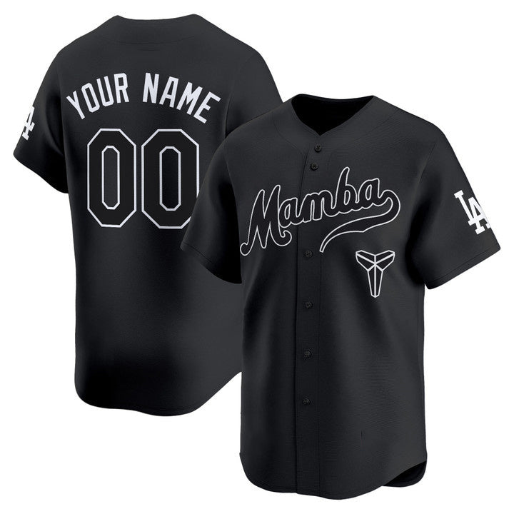 Custom Black LAD Baseball Shirt Top