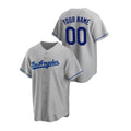 Custom Gray LAD Baseball Shirt Top