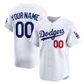 Custom White LAD Baseball Shirt Top
