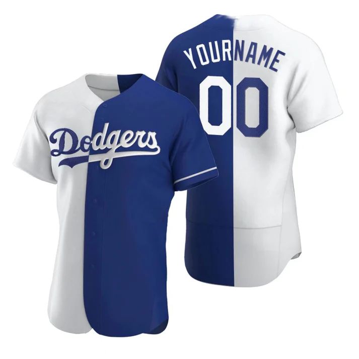 Custom White LAD Baseball Shirt Top