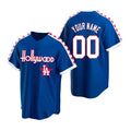 Custom Blue LAD Baseball Shirt Top