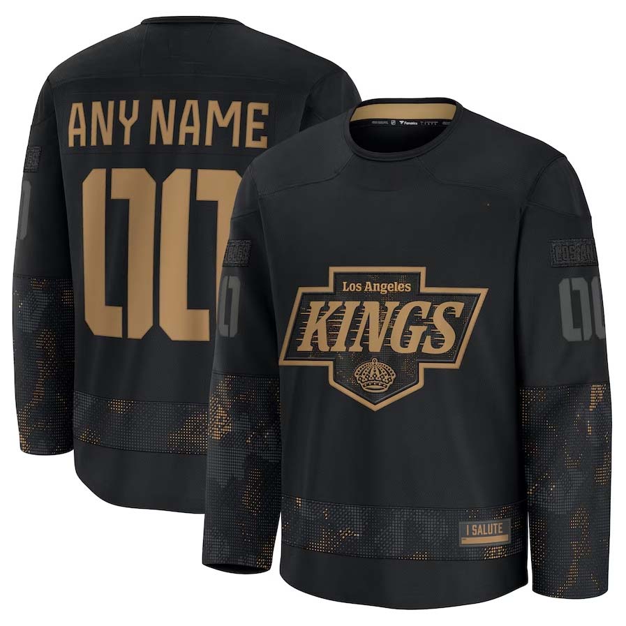 Custom Black 2024 LAK Hockey Shirt Top