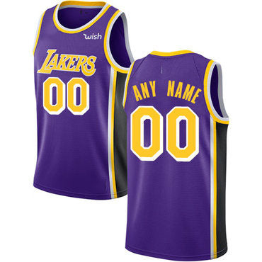 Custom Purple LAL Basketball Shirt Top
