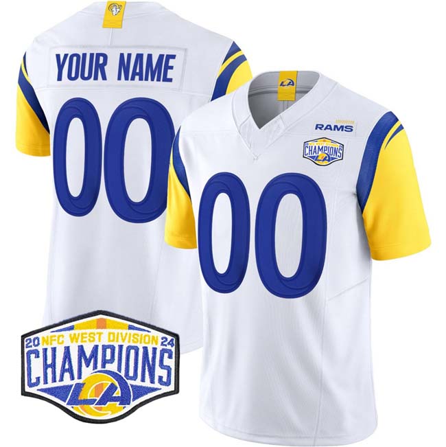 Custom White 2024 LAR Football Shirt Top