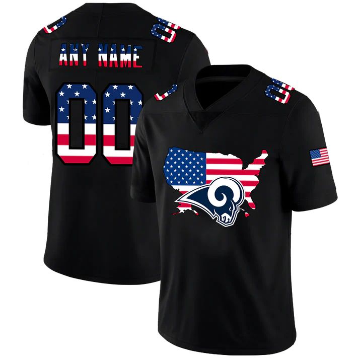 Custom Black LAR Football Shirt Top