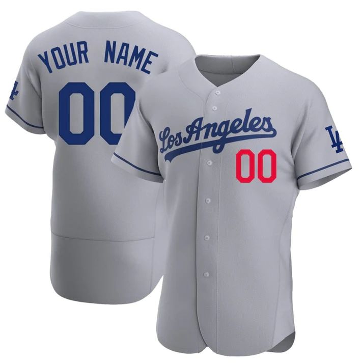Custom White LAD Baseball Shirt Top