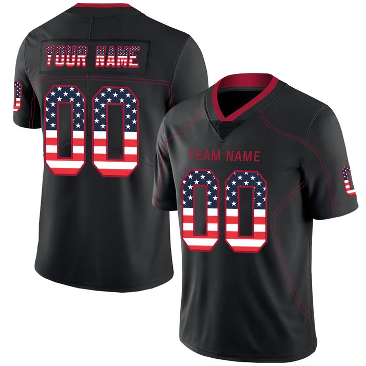 Custom Black Football Shirt Top