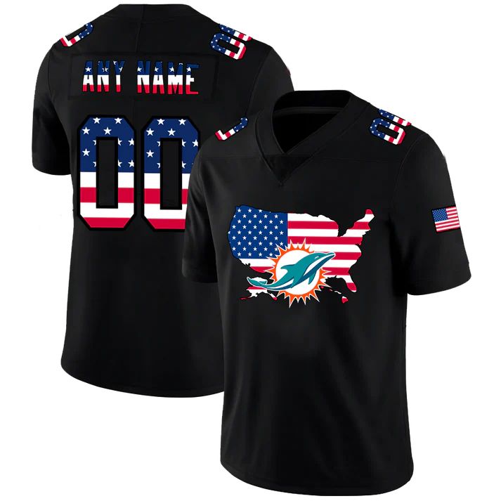 Custom Black MIA Football Shirt Top