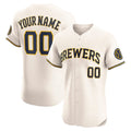 Custom Cream MIL Baseball Shirt Top