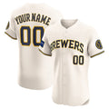 Custom Cream MIL Baseball Shirt Top