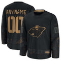 Custom Black 2024 MIN Hockey Shirt Top