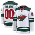 Custom White MIN Hockey Shirt Top