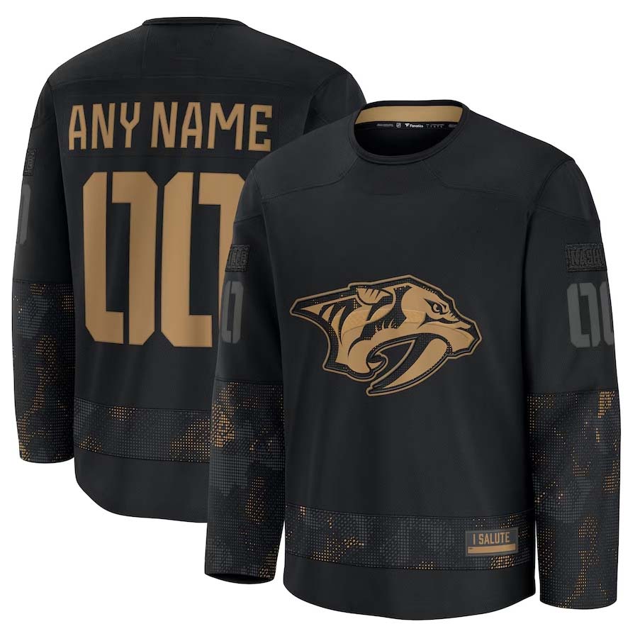 Custom Black 2024 NSH Hockey Shirt Top