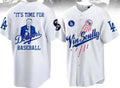 Custom White LAD Baseball Shirt Top