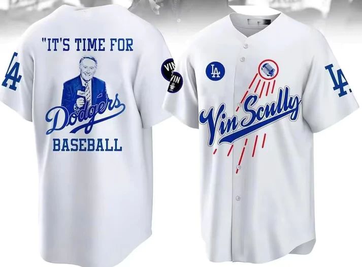 Custom White LAD Baseball Shirt Top