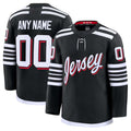 Custom Black NJD Hockey Shirt Top